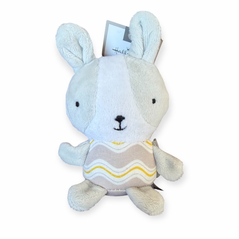 Hallmark Little Pal Bunny Rabbit Plush Gray Baby Easter Toy NWT Toddler Toy Cute